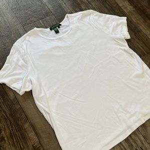 Lauren Ralph Lauren White T Shirt Top